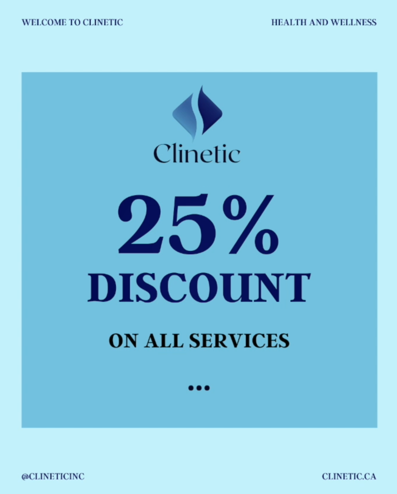 BOOK YOUR APPOINTMENT today and get a %25 discount on all services.