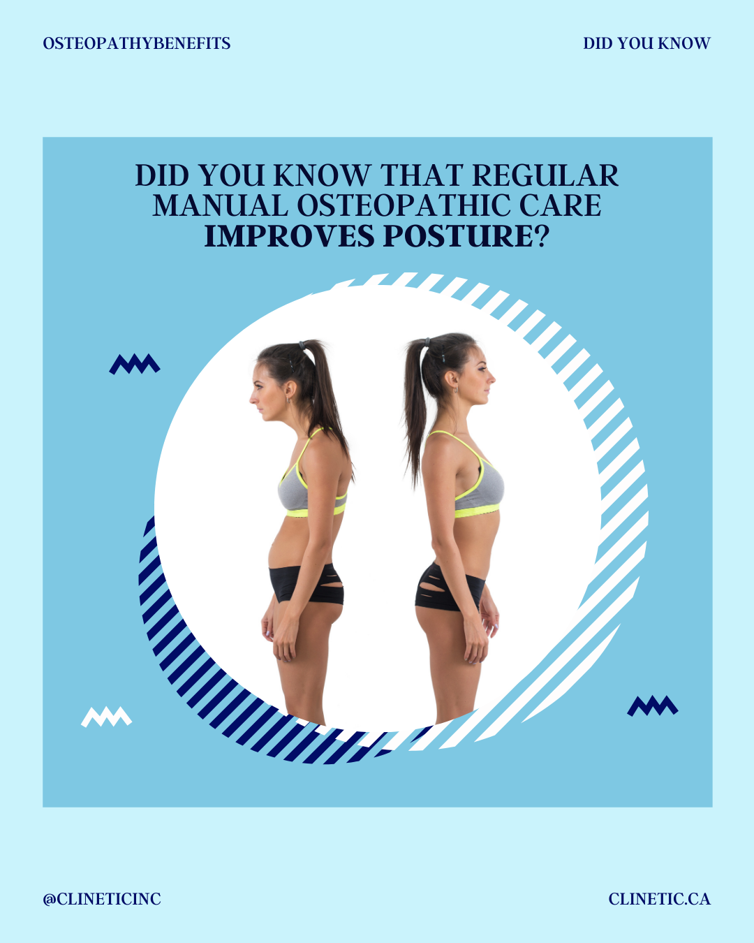 Did you know that regular manual osteopathic care improves posture?