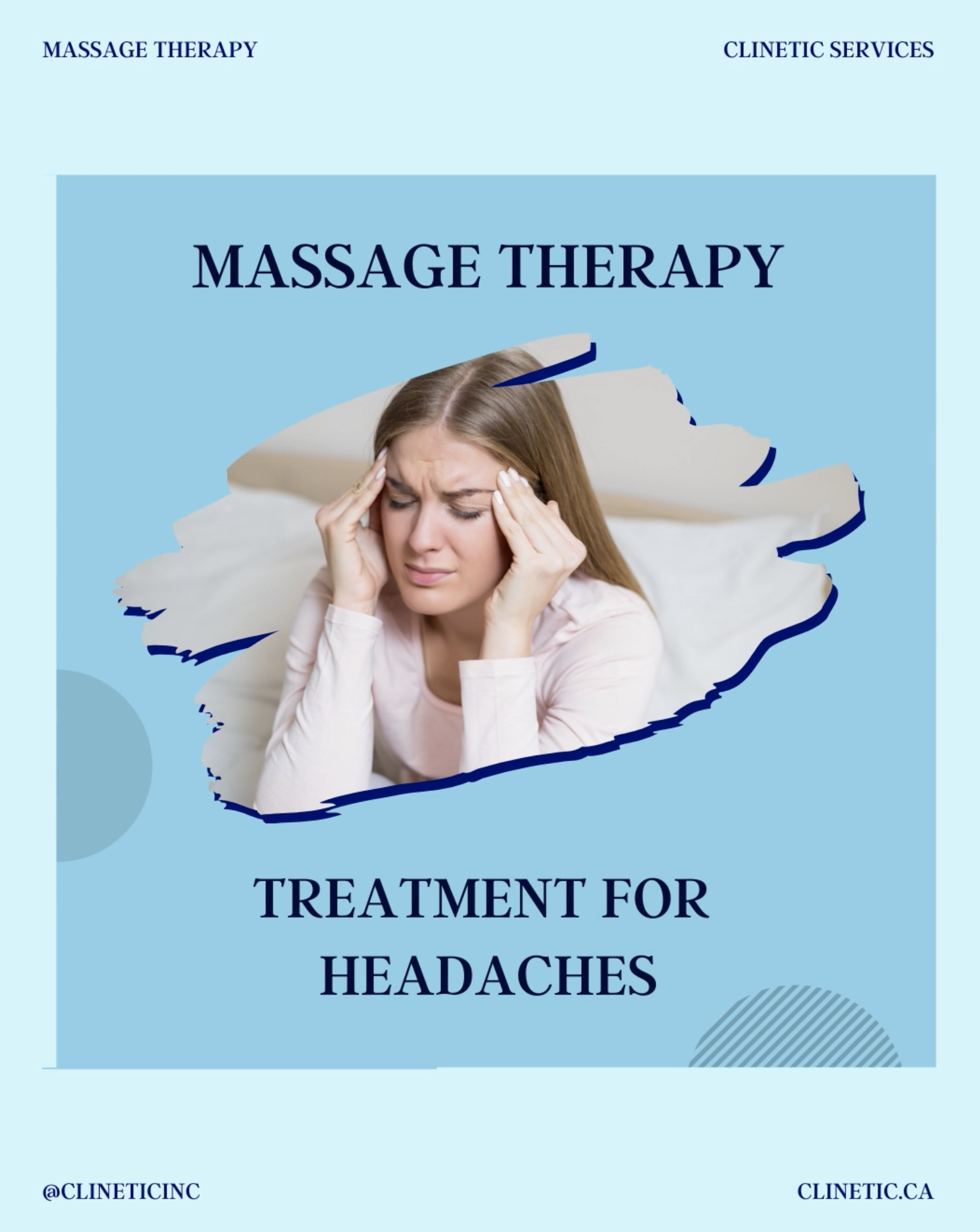 Massage therapy treatment for headaches